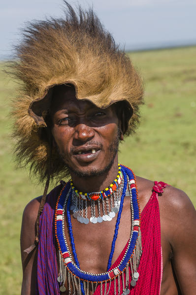 Masai man, Masai Mara, Kenya. MR