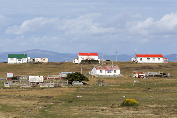 Farm buildings, Pebble Island, Falkland Islands.