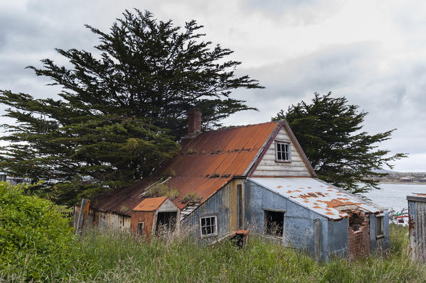 Abandoned house in Stanley, the capital of the Falkland Islands.