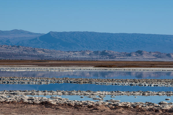 Laguna Tebenquiche, Salar de Atacama, Atacama Desert, Chile.