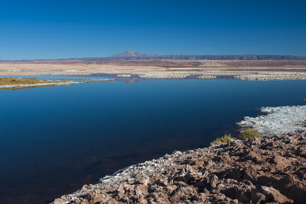 Laguna Tebenquiche, Salar de Atacama, Atacama Desert, Chile.