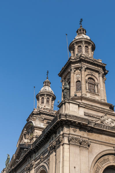 Metropolitan Cathedral, Plaza de Armas, Santiago, Chile.