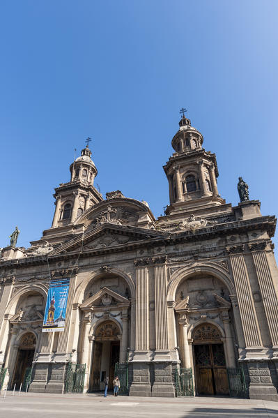 Metropolitan Cathedral, Plaza de Armas, Santiago, Chile.
