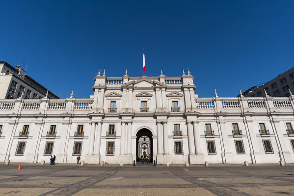 Palacio de la Moneda in Santiago, Chile.