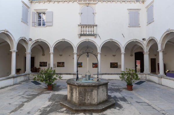 Cloister of the church Saint Francis, Piran, Slovenia.