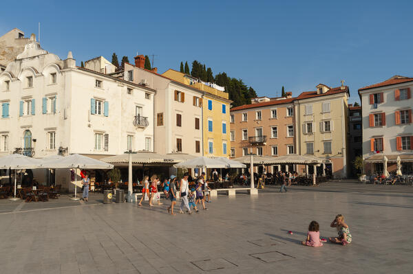 Tartini square, Piran, Slovenia.