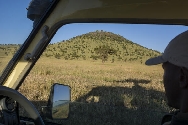 Safari vehicle, Seronera, Serengeti National Park, Tanzania.