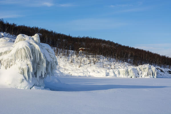 Tornetrask Lake, Abisko National Park, Sweden.