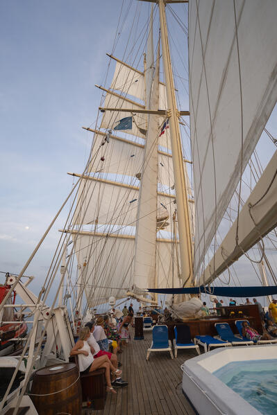 Star Clipper sailing cruise ship, Thailand.
