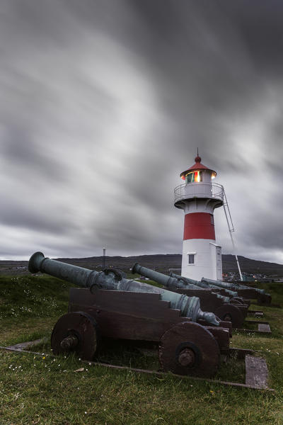 Europe, Denmark, Faroe Islands, Streymoy, Torshavn: the Lighthouse and its Historical park