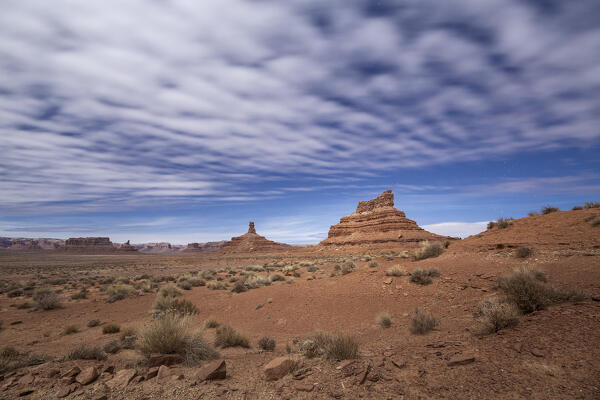 USA, Utah, Valley of the Gods: offroad driving at night in the Valley of the Gods