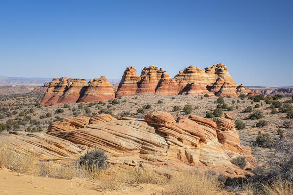 USA, Arizona, The Wave: the Teepees, North Coyote Buttes, Vermillion Cliffs