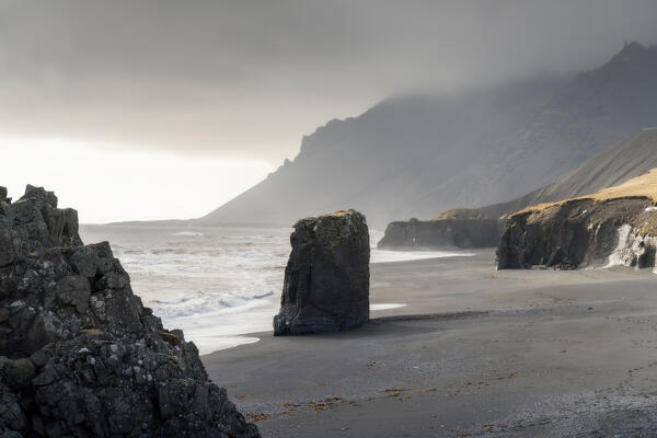The Stapavik beach after the storm: Eastern Iceland, Europe 
