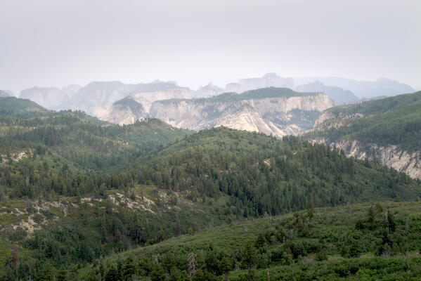 Zion National Park from the Lava Point overlook, a remote area in the west side of the park; Utah, United States of America