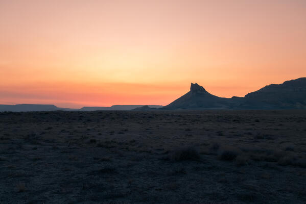 Sun has set in the american desert: Utah, United States of America