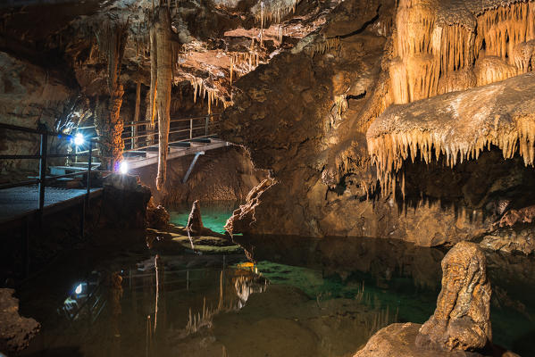 Italy, Sardinia, Sulcis-Iglesiente, Fluminimaggiore.
Su Mannau cave is considered one of the most interesting karst caves in Sardinia.