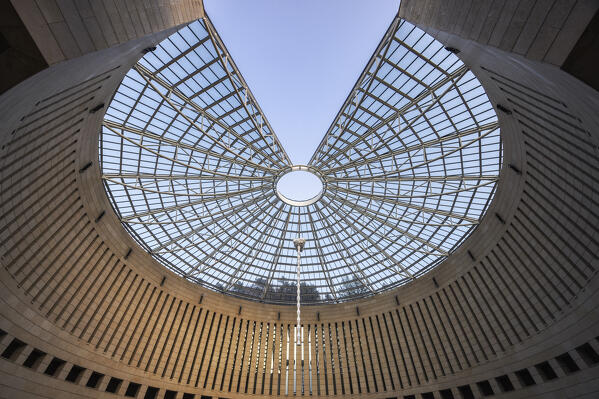 The dome of the Mart modern art museum in Rovereto, Trento province, Trentino Alto-Adige, Italy, Europe.