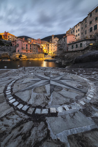 Night on the village of Tellaro,  municipality of Lerici, La Spezia province, Liguria district, Italy, Europe
