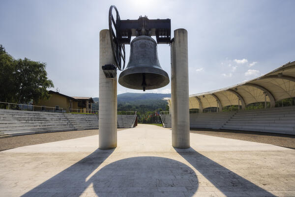 The great Bell of the Fallen of Rovereto, Trento province, Trentino Alto-Adige, Italy, Europe.