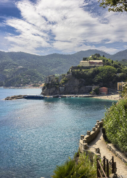 View of the Capuchin Friars' Convent, Monterosso al Mare, Cinque Terre National Park, municipality of Monterosso al Mare, La Spezia province, Liguria district, Italy, Europe