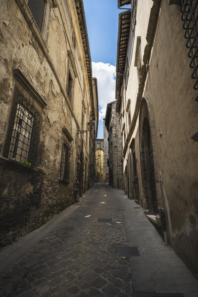 An ancient way of the town of Narni. Narni, Terni province, Umbria, Italy, Europe.