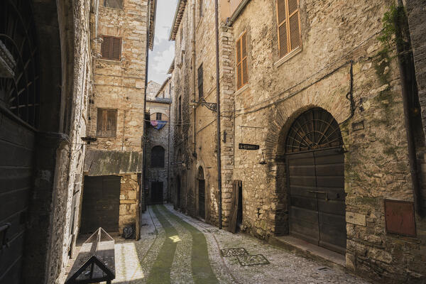 Ancient buildings in the centre of Narni. Narni, Terni province, Umbria, Italy, Europe.