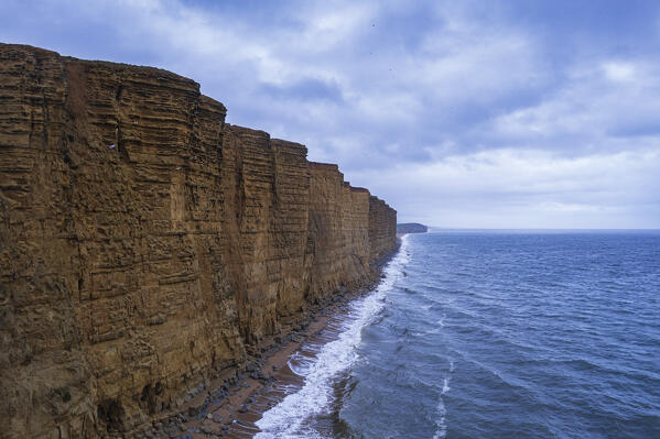 The east cliffs at West Bay, Jurassic Coast, UNESCO World Heritage Site, Dorset, England, United Kingdom, Europe