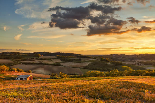 Monferrato hills,Alessandria province, Piedmont, Italy, Europe.