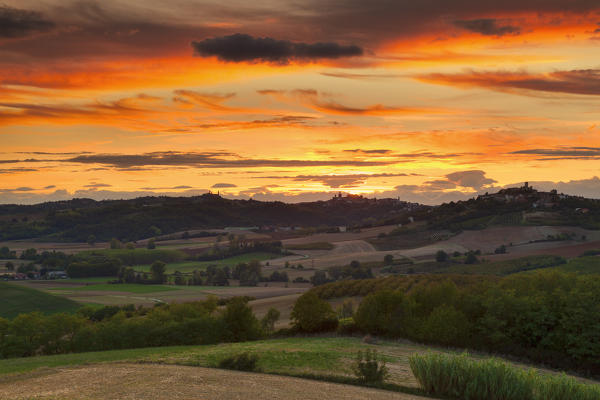 Monferrato hills,Alessandria province, Piedmont, Italy, Europe.