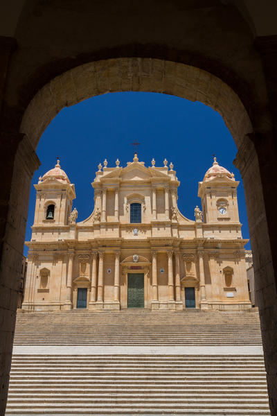 Noto, St. Nicholas Cathedral, Sicily, Italy, Europe
