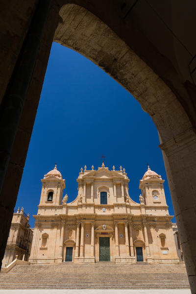 Noto, St. Nicholas Cathedral, Sicily, Italy, Europe
