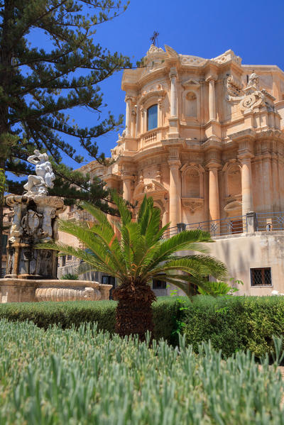 s.domenico church, noto, sicily, italy, europe
