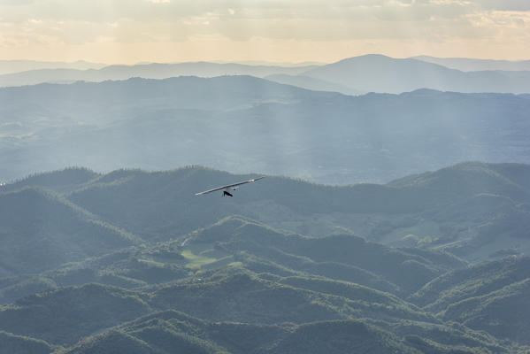 Italy, Umbria, Monte Cucco Park,  Hang glider