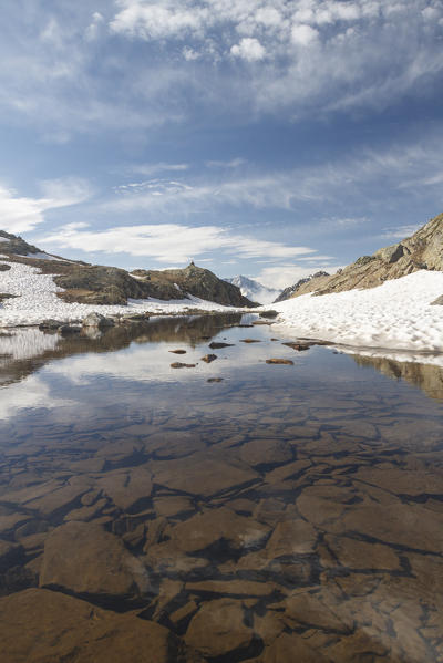 Stelvio National Park,Lombardy, Italy. Pietrarossa lake