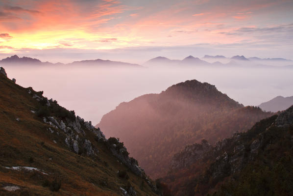 Brescia, Italy. Sunrise