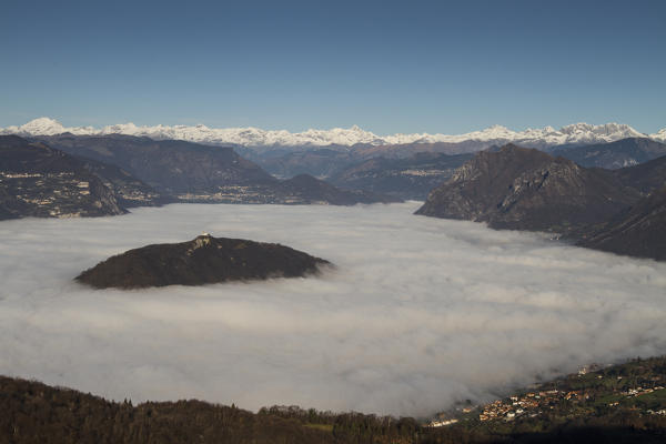 Iseo lake, Lombardy, Italy. Montisola