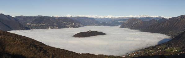 Iseo lake, Lombardy, Italy. Montisola