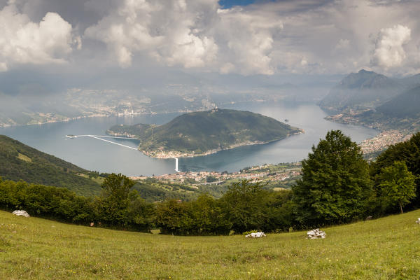 Iseo Lake, Italy. Montisola.