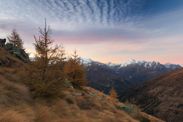 Brescia, Camonica Valley, Lombardy, Italy. Sunrise