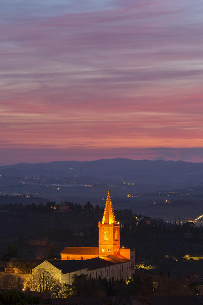 Europe, Italy, Umbria, Perugia district.
Perugia at sunset