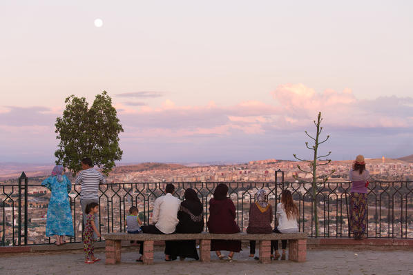 North Africa,Morocco,Fes district,Medina of Fes. City view.