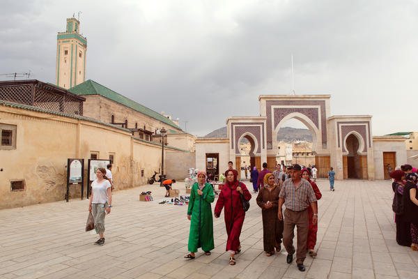 North Africa,Morocco,Fes district,Medina of Fes. R'Sif Square.