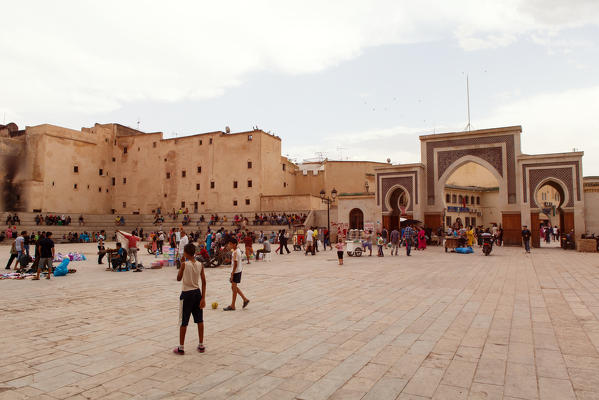 North Africa,Morocco,Fes district,Medina of Fes. R'Sif Square.