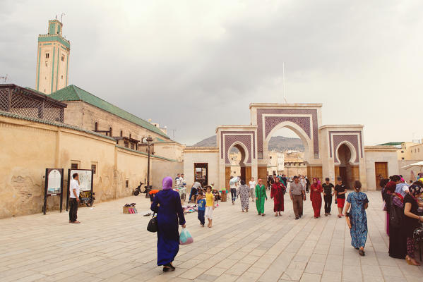 North Africa,Morocco,Fes district,Medina of Fes. R'Sif Square.
