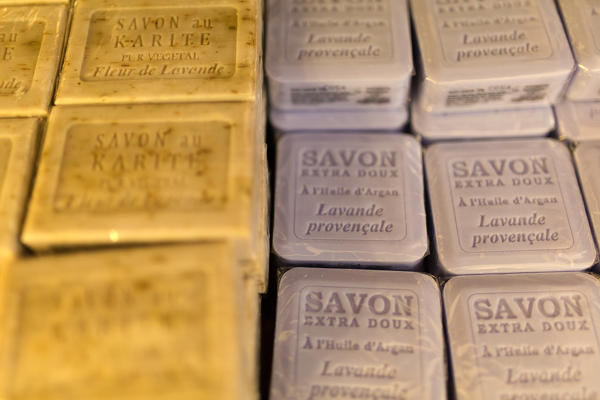 Europe, France,Provence Alpe Cote d'Azur,Plateau de Valensole.Lavender Soap