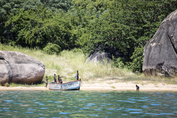 Africa,Malawi,Monkey bay district, Lake Malawi National park.