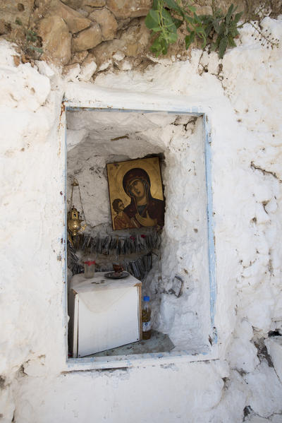 Old church, crete, greece, europe, chrysoskalitissa monastery. This monastery is very old. There is a beautiful church on the top of the hill.
