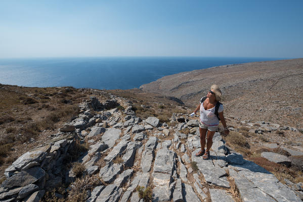 Amorgos island, Cyclades, Greece, Europe. In this islan there are lot of tails to discover the real wild Amorgos.