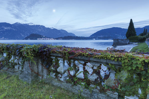 Terrace on the lake from Cadenabbia With view over Bellagio , Lombardy, Italy