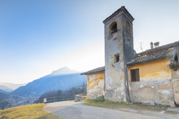 The church of La Torre, San Pellegrino Terme, Val Brembana, Alpi Orobie, Province of Bergamo, Lombardy, Italian alps, Italy